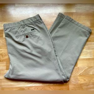 50x30 Izod Mens Chino Khaki Dress Pants